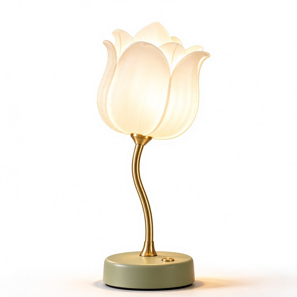 pinjamen™ Tulisse™ Rechargeable Tulip Table Lamp – Cordless Touch-Dimmable Floral LED Night Light for Bedroom & Dining Table