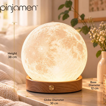 pinjamen™ Lunelle™ Crescent LED Night Light – Modern Moon-Shaped Dimmable Bedside Table Lamp for Bedroom, Desk & Home Decor