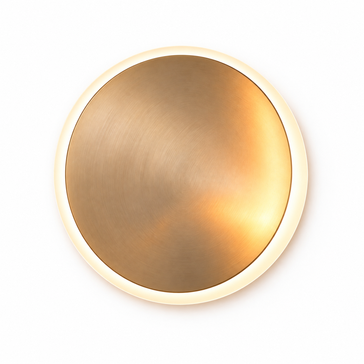 pinjamen™ AuraDisc™ Modern LED Wall Light – Minimalist Round Halo Sconce, Warm Ambient Accent Lighting